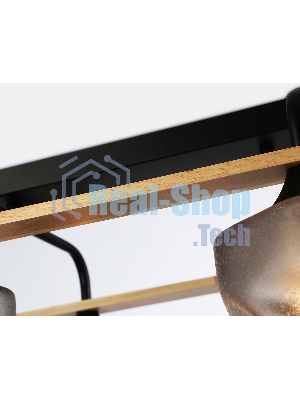 Светильник Ambrella light TR3033250/6 BK/WD черный/дерево E27/6 max 60W 580*340*245