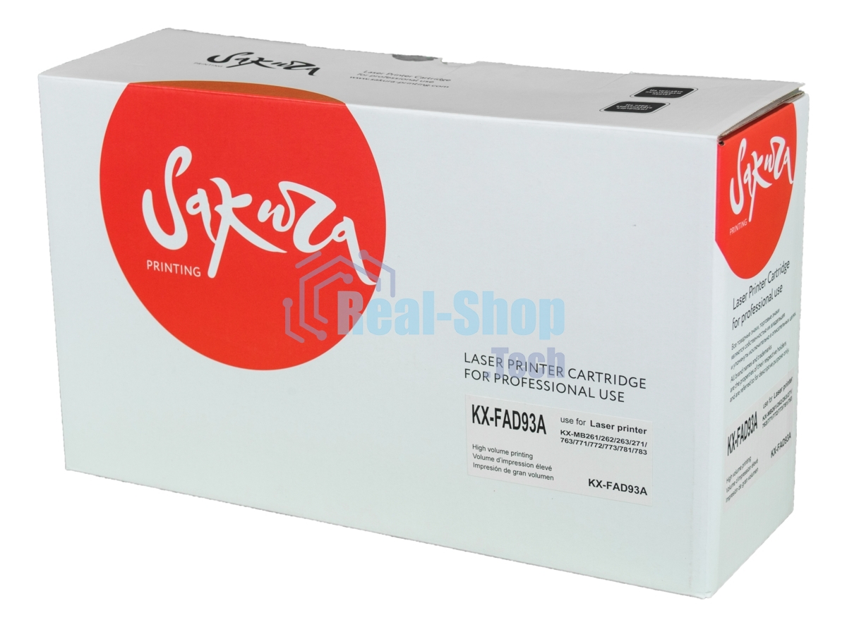 Фотобарабан Sakura KXFAD93A для Panasonic KX-MB262/KX-MB263/KX-MB271/KX-MB763/KX-MB772/KX-MB773/KX-MB781/KX-MB783, 6000 к.