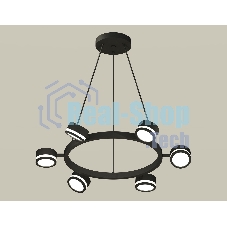 Светильник Ambrella light XB9193200/6 SBK/FR черный песок/белый матовый GX53 (C9193, N8415)