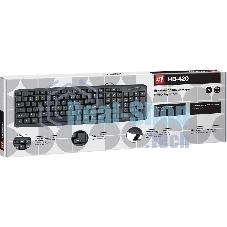 Клавиатура проводная Defender HB-420, USB, черный