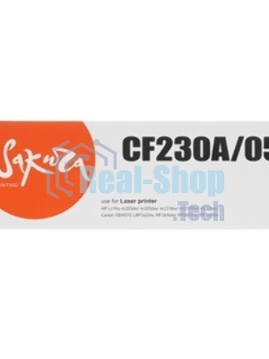 Картридж лазерный Sakura CF230A/051 для HP и Canon, черный, 1 700 к.