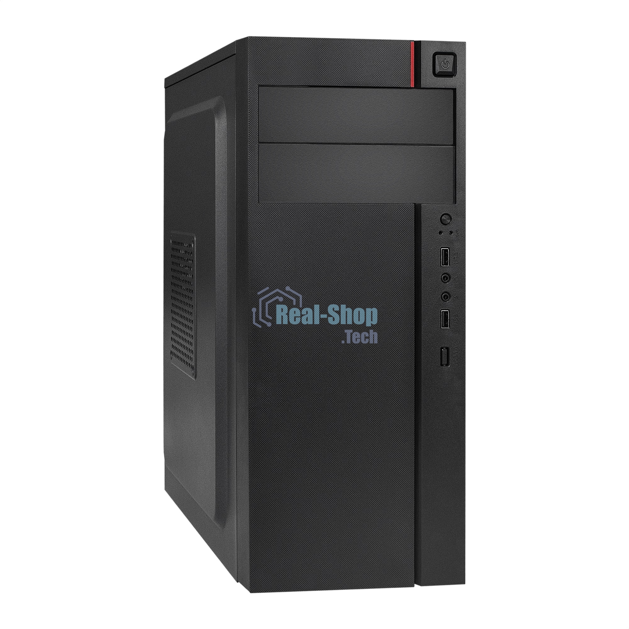 Компьютерный корпус Miditower ExeGate AA-440-AA500 (ATX, AA500 8 см, 2*USB, аудио)