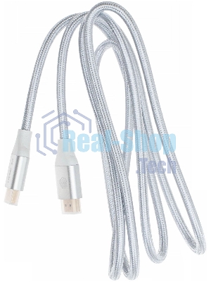 Кабель аудио-видео Cactus CS-HDMI.2.1-1.8 HDMI (m)/HDMI (m) 1.8м. позолоченные контакты серебристый