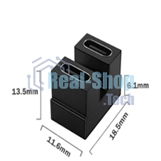 Переходник USB 4 Type-C мама-мама разворот