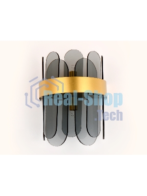 Светильник Ambrella light TR5348/2 GD/SM золото/дымчатый G9/2 max 40W 270*200*140