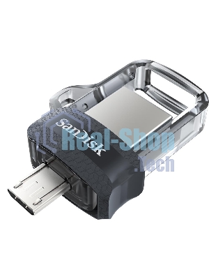 Флешка USB SanDisk DD3 Ultra (SDDD3-032G-G46), 32Gb, USB 3.0/microUSB, R/W 130/30, черный