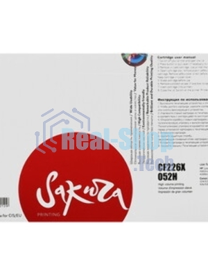 Картридж Sakura CF226X/052H для HP и Canon, черный, 9200 к.