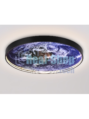 Настенно-потолочный светодиодный светильник Ambrella light FW11135 BK черный 38W LED 3000-6400K D600*38