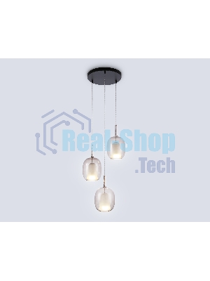 Подвесной светильник Ambrella light LH11156/3 BK/WH/TI черный/белый/янтарь E27*3 max 60W D425*1500