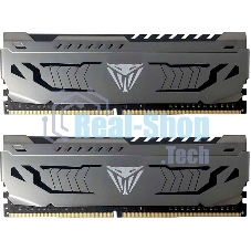 Оперативная память Patriot Viper Steel, DDR4, 16GB (2x8 GB), 3200 MHz, CL16, DIMM, радиатор, черный
