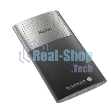 Внешний SSD Netac Z9, 128 Gb, USB 3.2 Gen 2 Type-C, R/W 550/480, черный