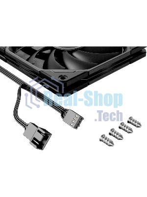 Вентилятор для корпуса ID-Cooling TF-12015-K черный, 120 мм, 2200 об/мин, 32.3 дБ, 4 pin
