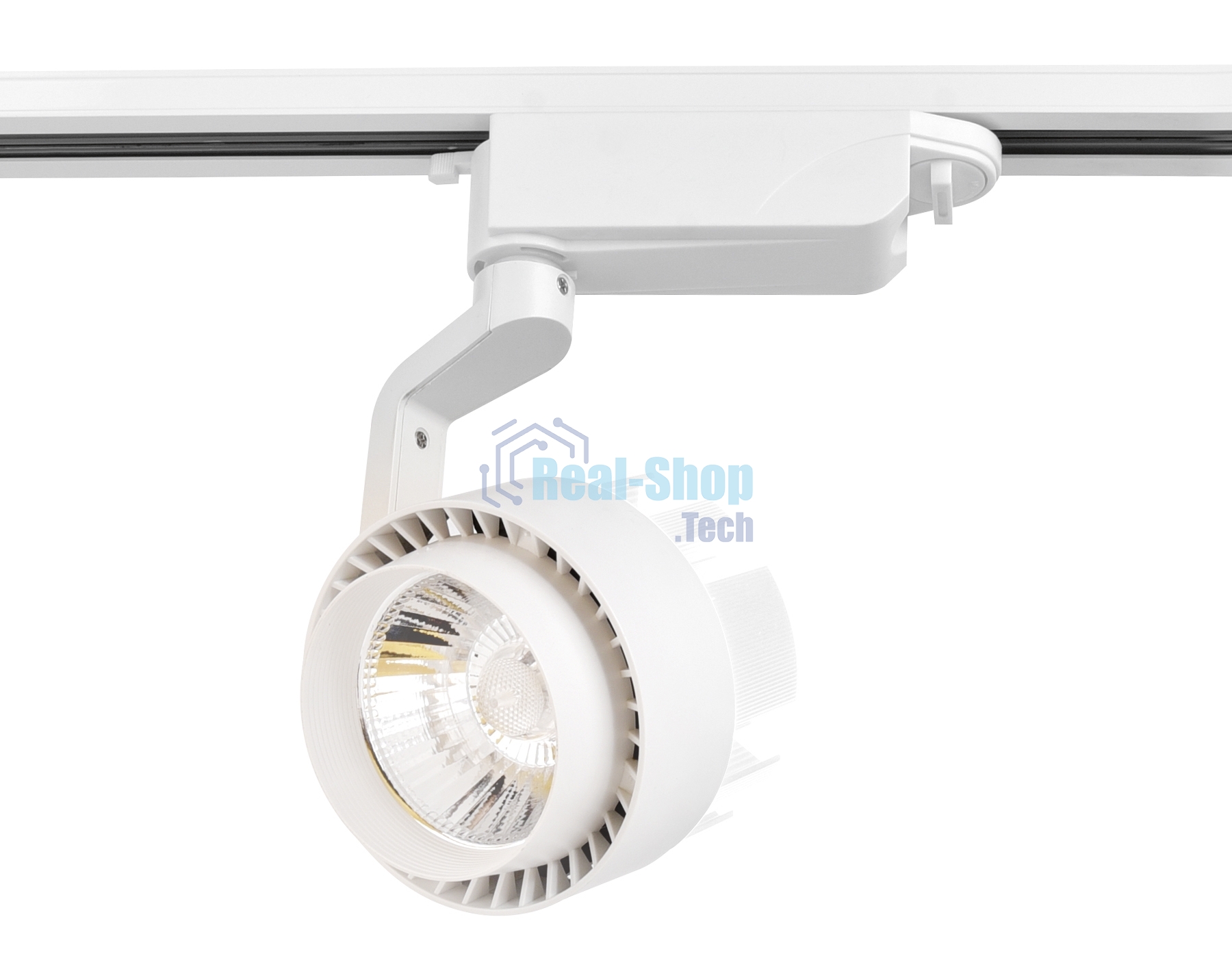 Трековый однофазный светодиодный светильник Ambrella light GL6103 WH белый LED 10W 4200K 24°