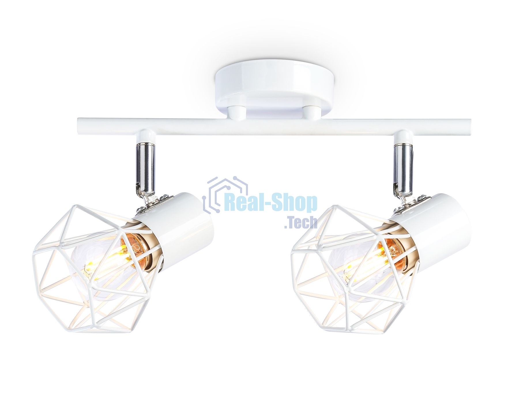 Светильник Ambrella light TR8628/2 WH/CH белый/хром E27*2 max 40W 260*91*175