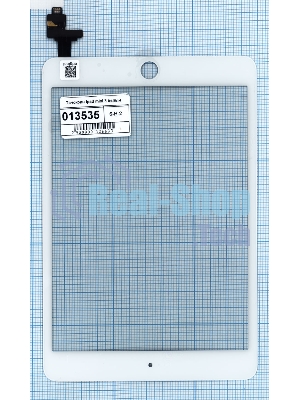 Сенсорное стекло (тачскрин) Ipad mini 3 (retina) + IC (A1599, A1600), белое