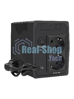 Источник бесперебойного питания ExeGate Power Back BNB-1000.LED.AVR.2SH 1000VA/550W, LED, AVR, 2*Schuko, Black