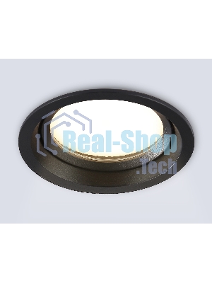 Светильник Ambrella light TN6653 BK черный IP44 GX53 D110*48