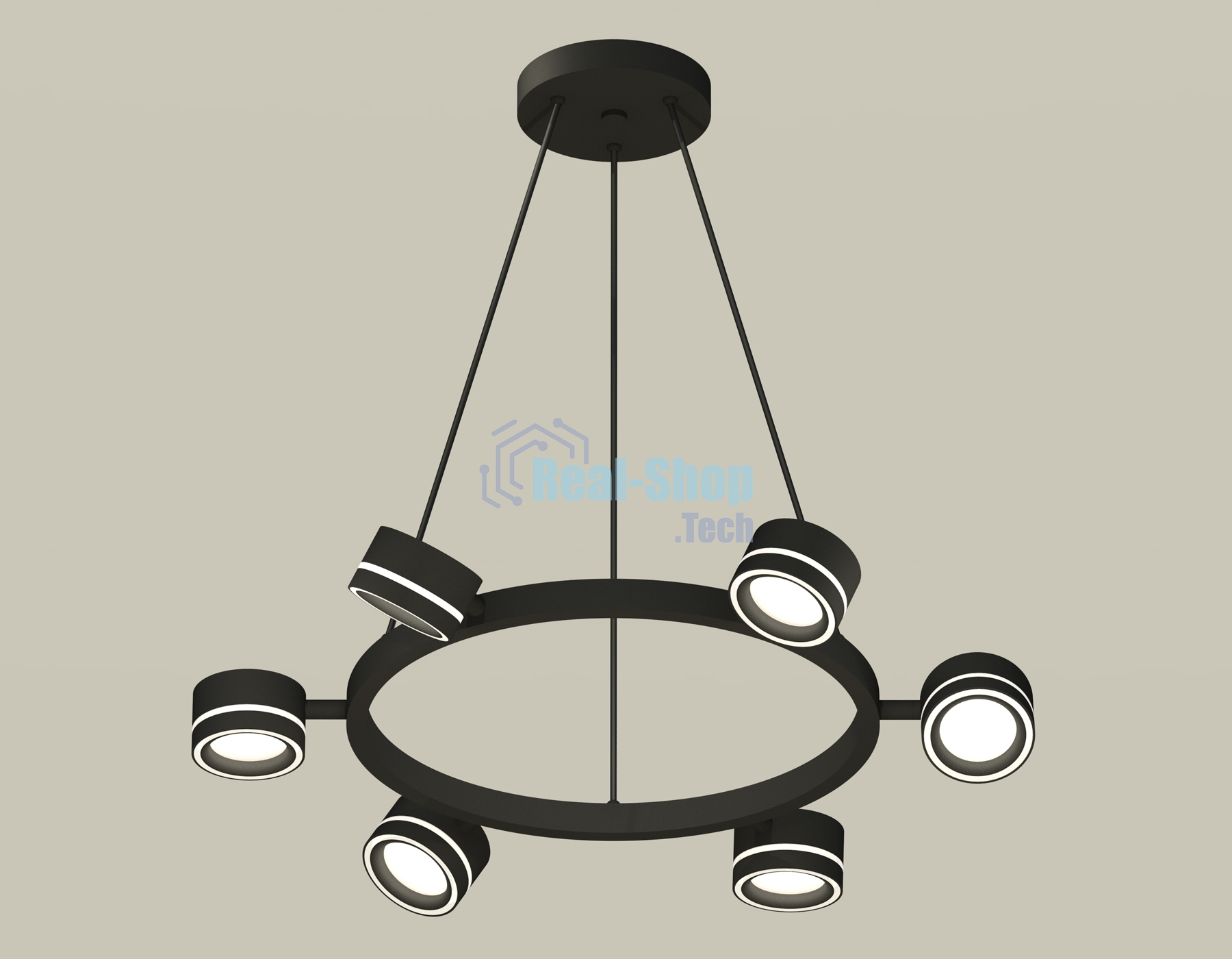 Светильник Ambrella light XB9193201/6 SBK/FR черный песок/белый матовый GX53 (C9193, N8434)