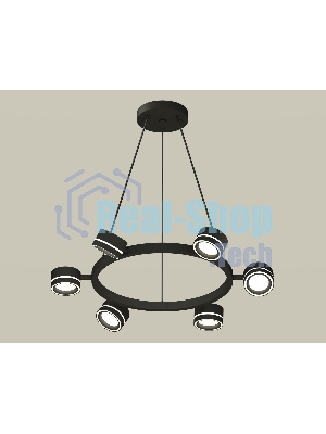 Светильник Ambrella light XB9193201/6 SBK/FR черный песок/белый матовый GX53 (C9193, N8434)
