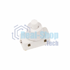 Выключатель-кнопка Rexant 250V 2А (2с) ON-OFF белый (для настольной лампы)