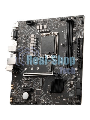 Материнская плата MSI PRO H610M-G DDR4, LGA 1700, Intel H610, 2xDDR4, 4xSATA, 1xM.2, 1xPCIe 4.0 x16, 1xPCIe 3.0 x1, 1xHDMI, 1xDP, 1xVGA, 1xRJ45 1Gb, 2xUSB-A 3.2 Gen 1, 4xUSB-A 2.0, 3x3.5мм, 7.1, mATX