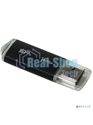 Флешка USB Silicon Power Ultima U02 (SP016GBUF2U02V1K), 16Gb, USB 2.0, Type-A, R/W 10/4, черный