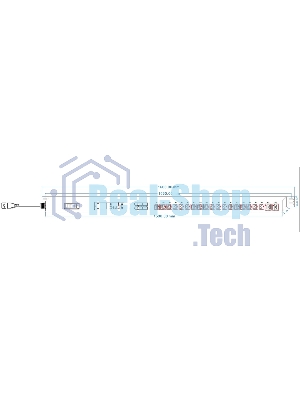 Блок распределения питания Powercom PDU-16AVMS20-18C13-2C19 18xC13+2xC19, 16A, 1,5U (1968234)