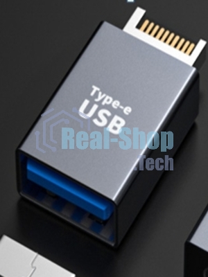 Переходник USB Type E папа на USB 3 мама