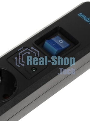 Сетевой фильтр Smartbuy (SBSP-30K-Pro) - 6 роз х3,0 м - черный