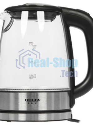 Чайник электрический Delta LUX DL-1204В черный