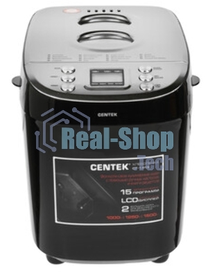 Хлебопечка Centek CT-1416 серебристый, 600 Вт, 1 кг, 18 программ