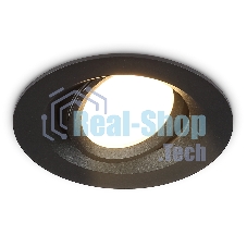 Светильник Ambrella light TN1142 BK черный IP44 GU5.3 D95*38
