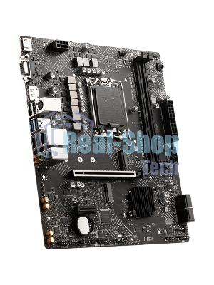 Материнская плата MSI PRO H610M-G DDR4, LGA 1700, Intel H610, 2xDDR4, 4xSATA, 1xM.2, 1xPCIe 4.0 x16, 1xPCIe 3.0 x1, 1xHDMI, 1xDP, 1xVGA, 1xRJ45 1Gb, 2xUSB-A 3.2 Gen 1, 4xUSB-A 2.0, 3x3.5мм, 7.1, mATX