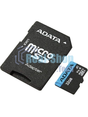 Флеш карта microSD 32Gb ADATA microSDHC Class 10 UHS-I A1 100/20 MB/s (SD адаптер)