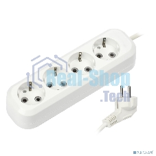 Удлинитель Smartbuy SBE-16-4-03-Z 4 гнезда 3 метра 16А/3,5 кВт с заземлением ПВС 3х1мм2