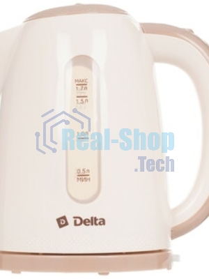 Чайник электрический DELTA DL-1106 белый с мятным