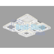 Управляемый светодиодный светильник Ambrella light FA1737/4+4 WH/CH белый/хром 215W 3000K/4200K/6400K 720*720*120 (ПДУ РАДИО 2.4G)