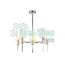 Люстра Ambrella light LH72371/5 DBS/WH темная латунь/белый E14/5 max 40W D680*720