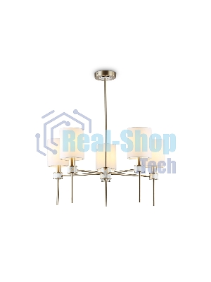 Люстра Ambrella light LH72371/5 DBS/WH темная латунь/белый E14/5 max 40W D680*720