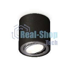 Светильник Ambrella Light XS7532003 SBK/PSL черный песок/серебро полированное MR16 GU5.3 (C7532, N7003)