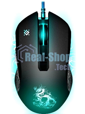 Мышь проводная Defender Sky Dragon GM-090L черный, 3200 dpi, USB, кнопки - 6