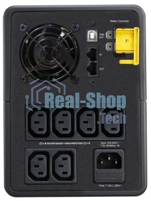 Источник бесперебойного питания APC Back-UPS BX1600MI / 1600ВА / 900Вт /  6xIEC 320 C13, 2xRJ-45