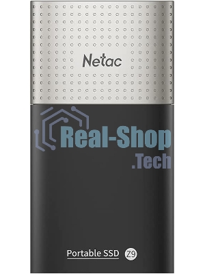 Внешний SSD Netac Z9, 128 Gb, USB 3.2 Gen 2 Type-C, R/W 550/480, черный
