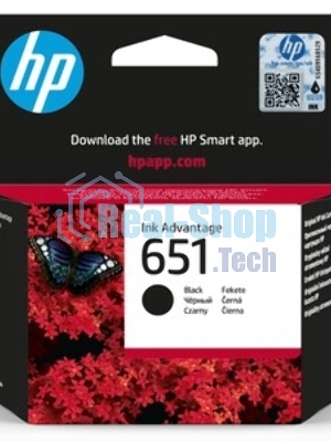 Картридж струйный HP 651 C2P10AE черный для HP DJ IA5575e (600 стр.)
