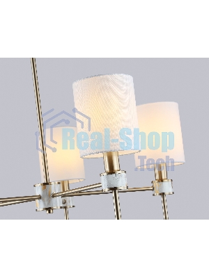 Люстра Ambrella light LH72371/5 DBS/WH темная латунь/белый E14/5 max 40W D680*720