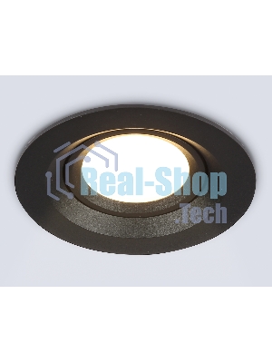 Светильник Ambrella light TN1142 BK черный IP44 GU5.3 D95*38