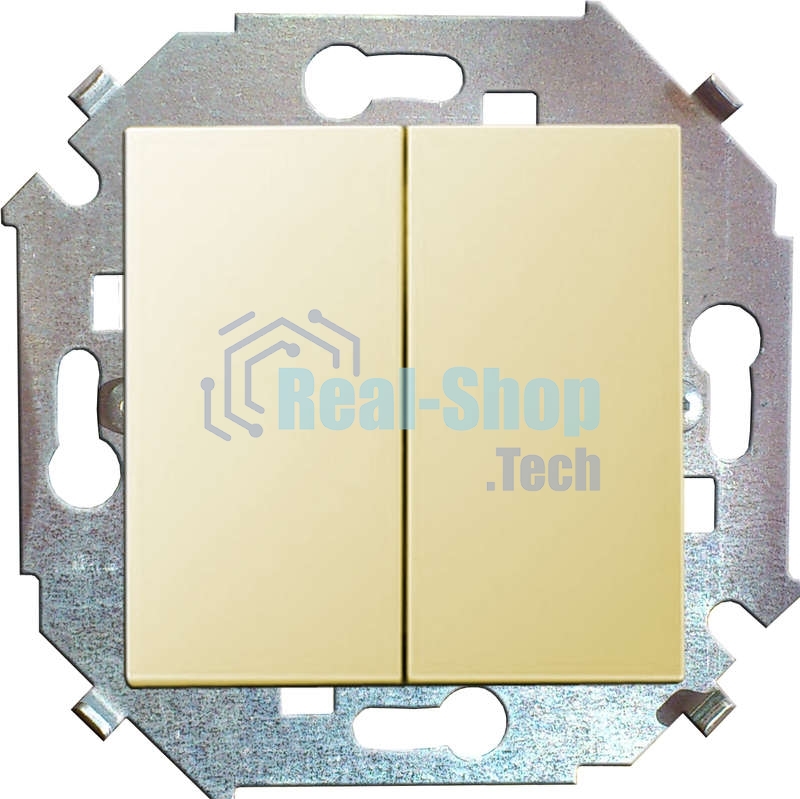 Механизм выключателя 2-кл. СП Simon15 16А IP20 сл. кость Simon 1591398-031