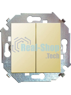 Механизм выключателя 2-кл. СП Simon15 16А IP20 сл. кость Simon 1591398-031