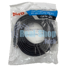 Патч-корд Buro UTP 4 пары cat.5e CCA molded 15м черный RJ-45 (m)-RJ-45 (m)