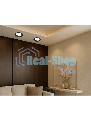 Светильник Ambrella light TN6653 BK черный IP44 GX53 D110*48